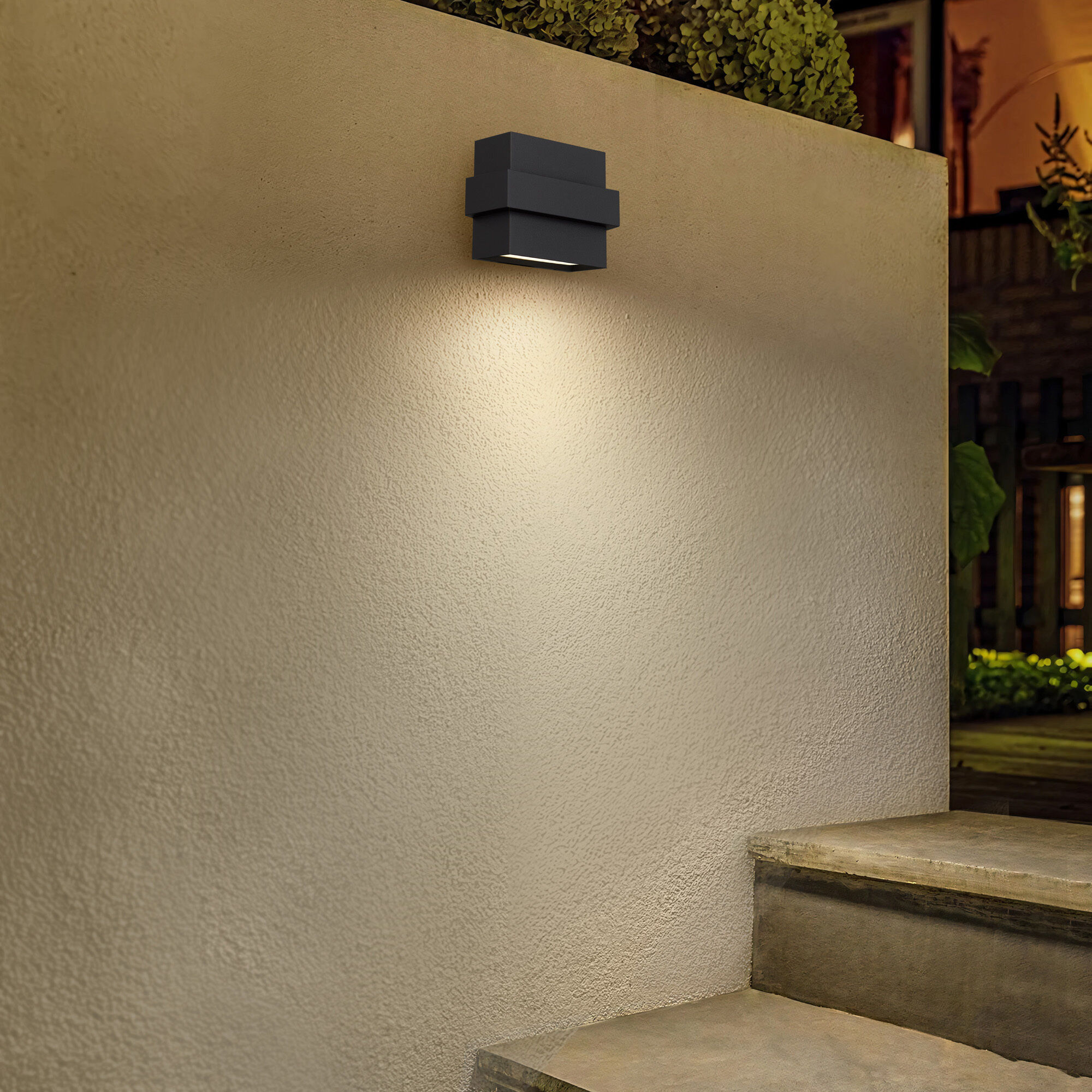 Summit LED 5 inch Sand Black Outdoor Wall Sconce